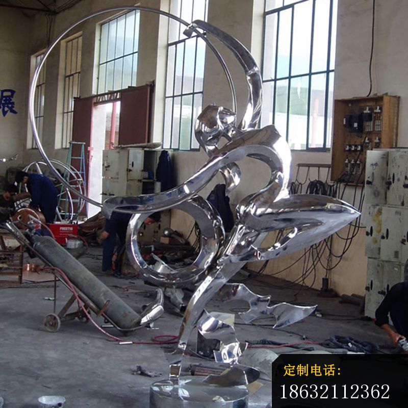 不锈钢体操雕塑，公园不锈钢雕塑_800*800