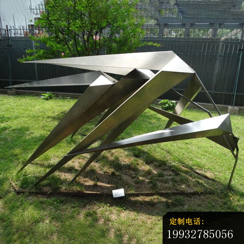 不锈钢风竹雕塑，公园景观雕塑_800*800