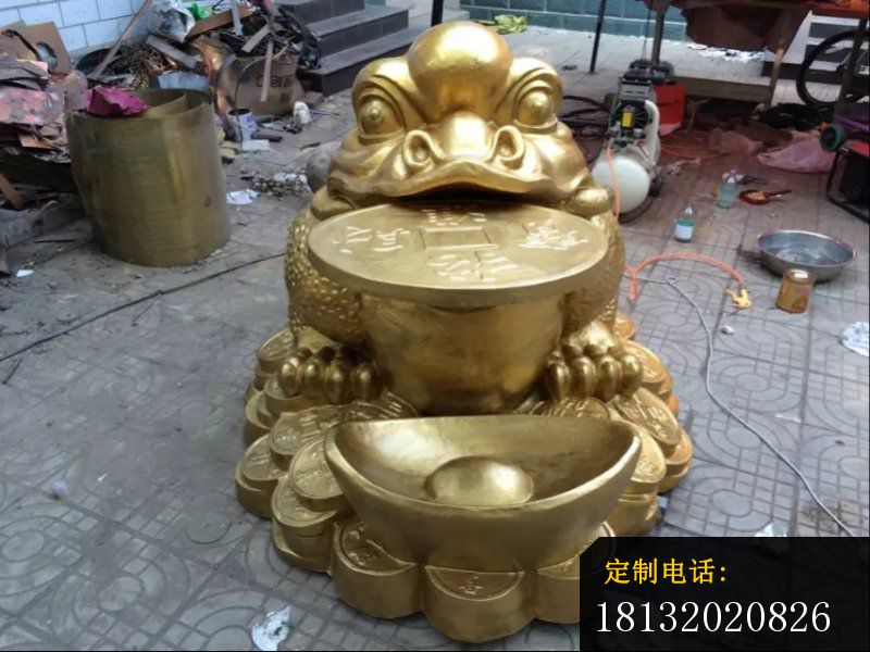 金蟾铜雕招财动物雕塑 (1)_800*600