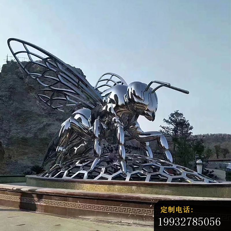 不锈钢蜜蜂雕塑_800*800