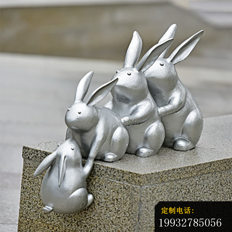 不锈钢兔子雕塑 (3)_800*800