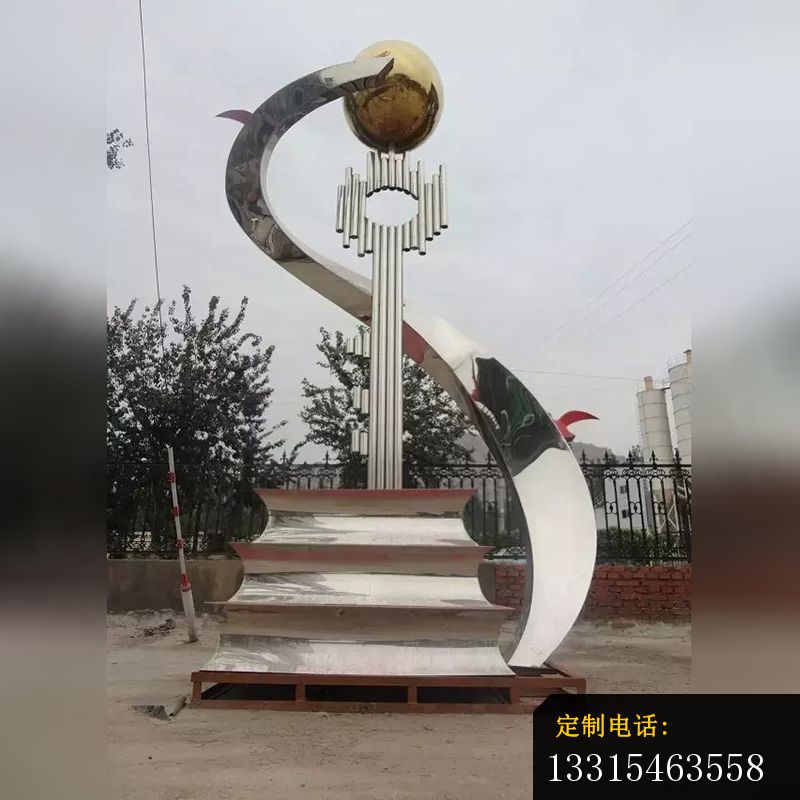 不锈钢成功之门雕塑，校园不锈钢雕塑_800*800