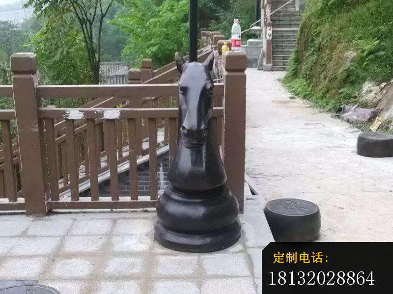 半身马铜雕_800*599