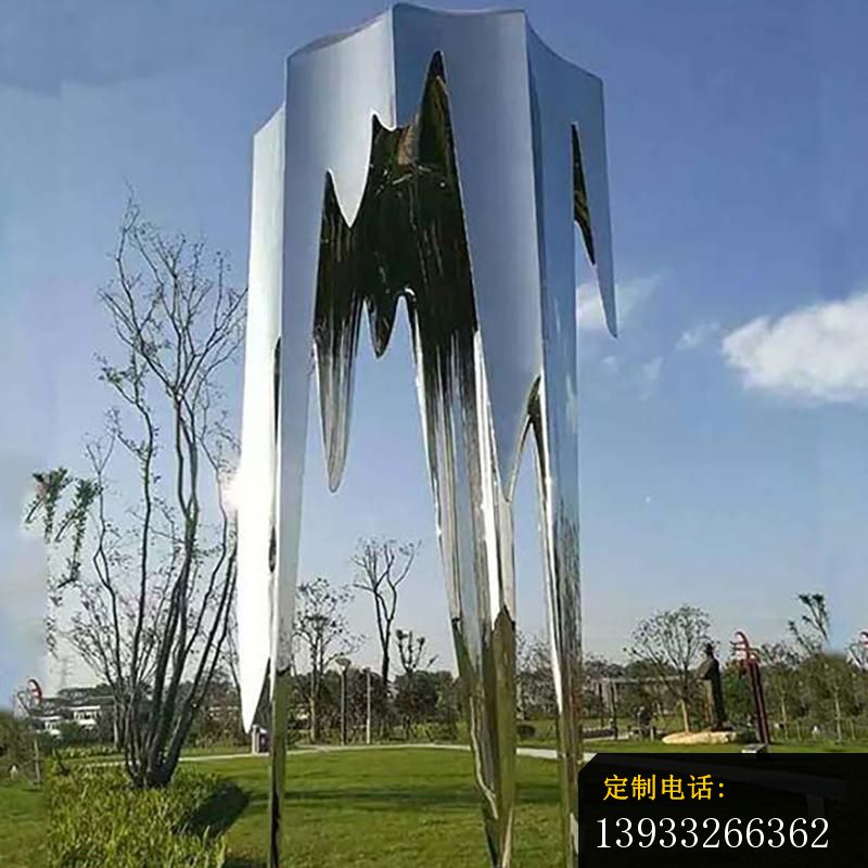公园不锈钢尖刀标志景观雕塑_800*800