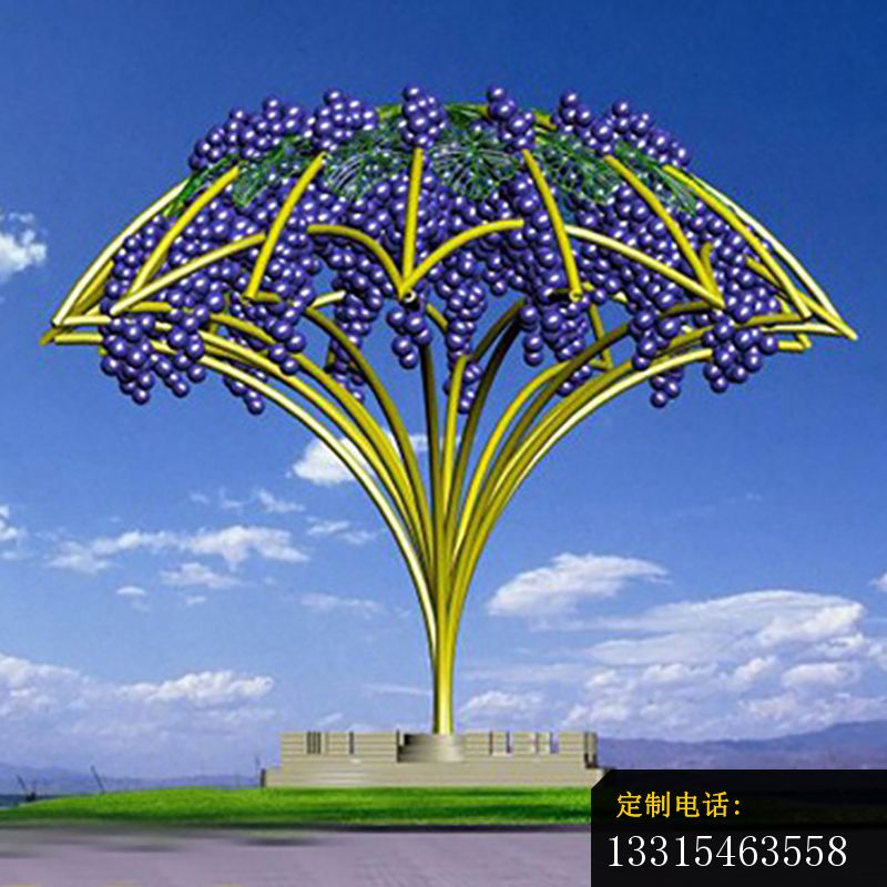 不锈钢香芋镂空树   广场景观雕塑_800*800