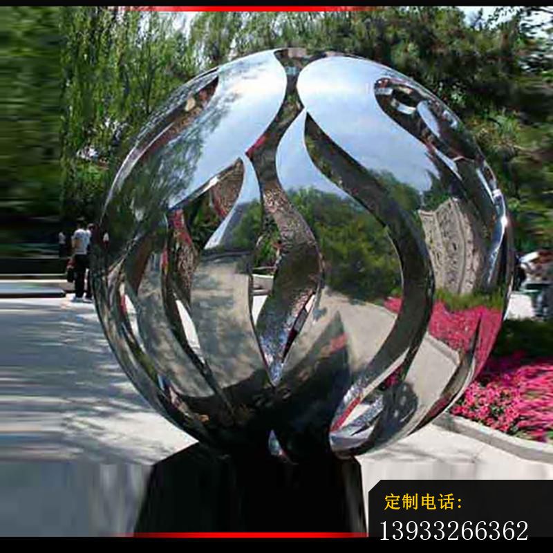 公园不锈钢精满转动球景观雕塑_800*800