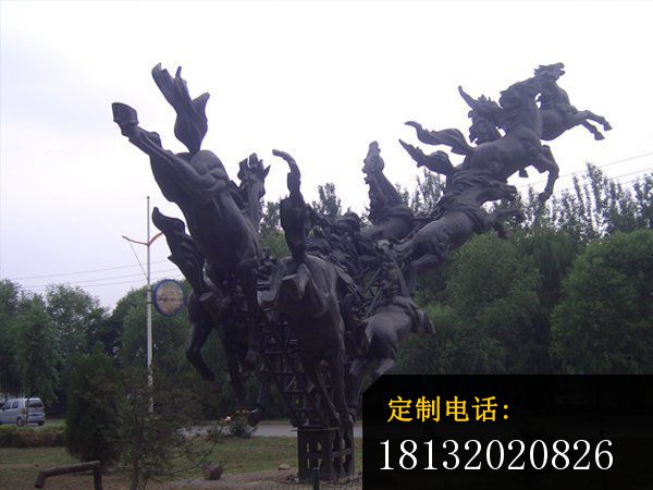 马群铜雕广场铜雕马 (1)_600*450