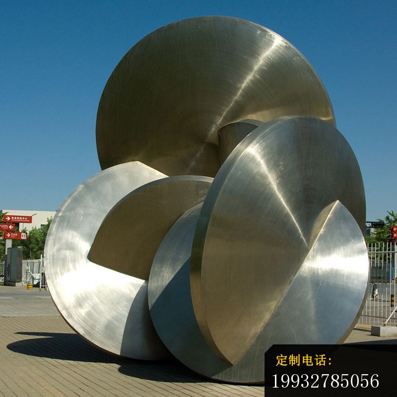 不锈钢抽象光盘雕塑_800*800