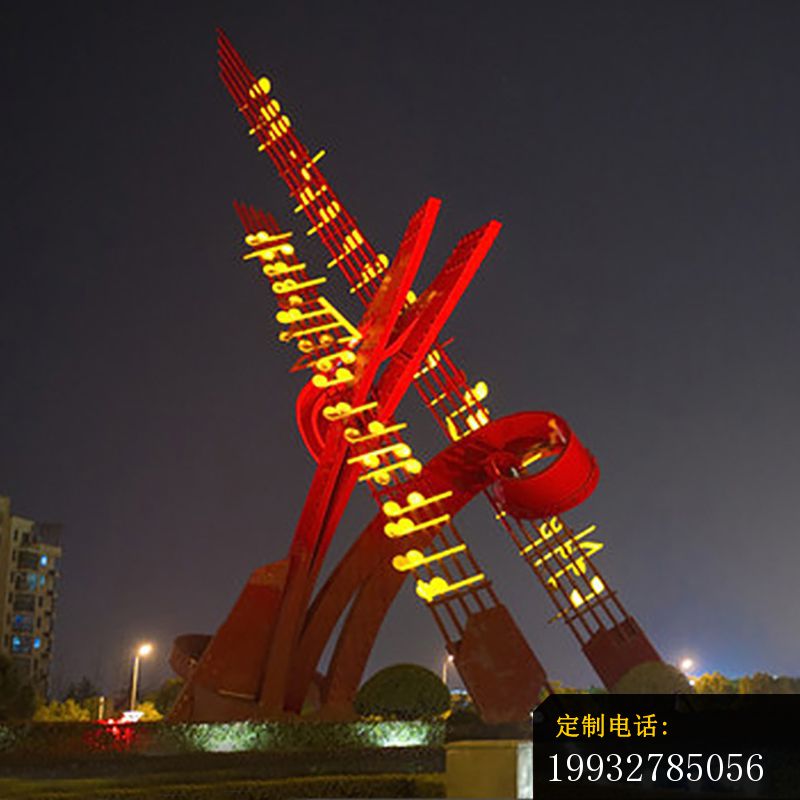 不锈钢喷漆雕塑    城市景观雕塑_800*800