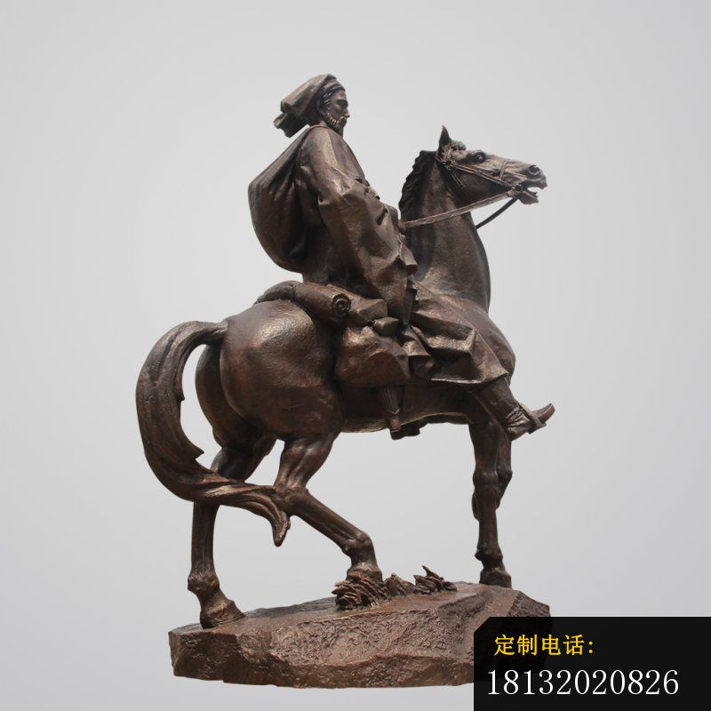 欧式骑马人铜雕广场景观雕塑 (1)_800*800