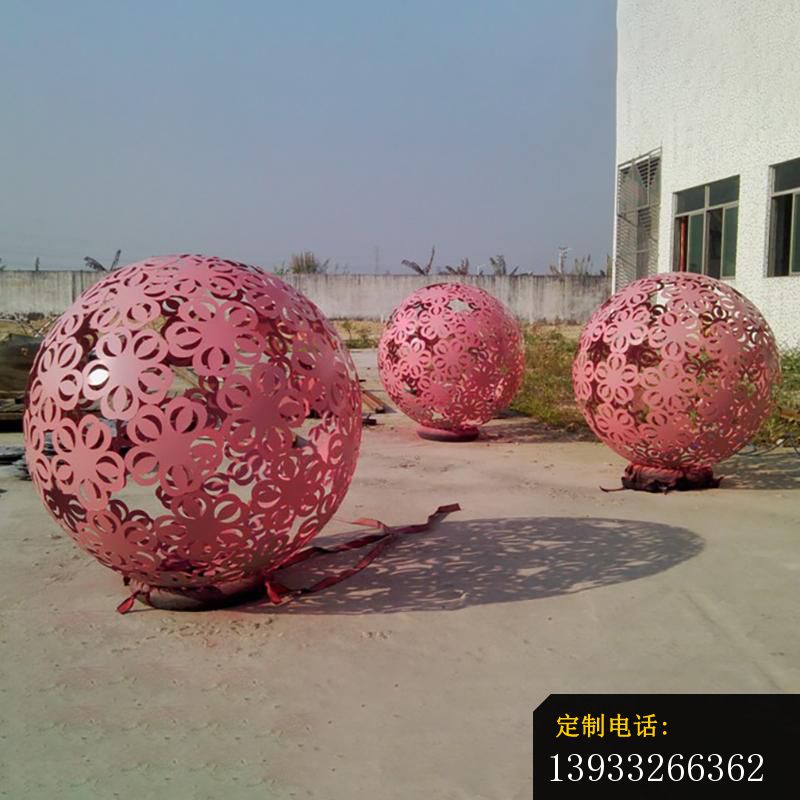 不锈钢镂空球景观雕塑_800*800