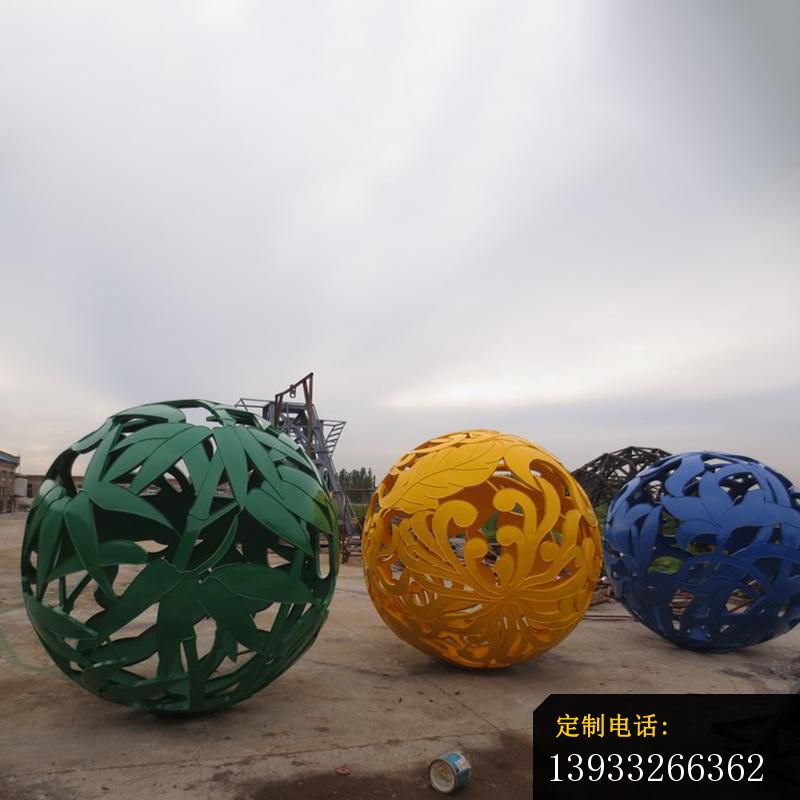 校园不锈钢镂空球景观雕塑_800*800