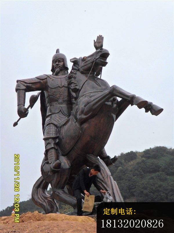 骑马战士雕塑广场景观铜雕_600*800