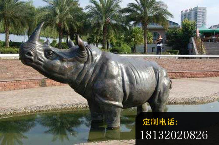 水牛铜雕公园动物雕塑_700*465