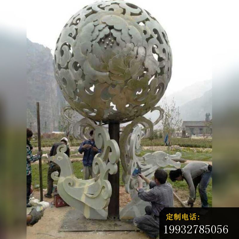 不锈钢花球雕塑，广场不锈钢雕塑_800*800