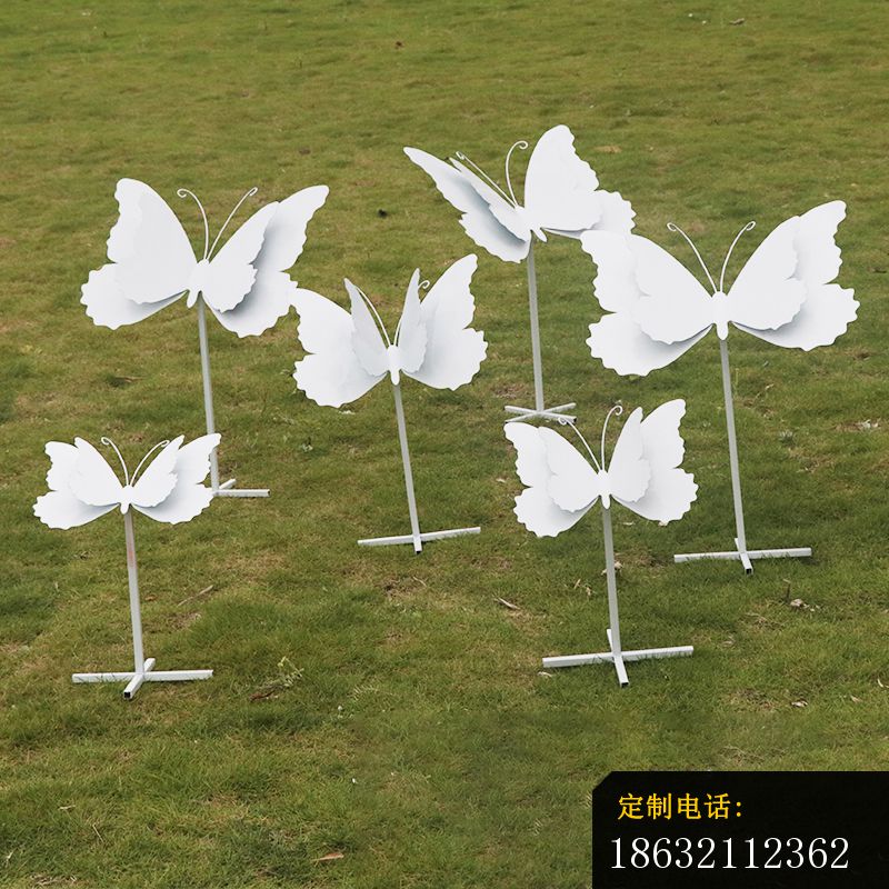 不锈钢白色蝴蝶雕塑 (2)_800*800