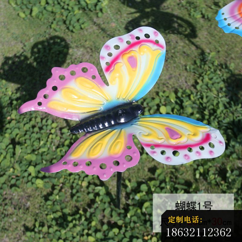 不锈钢彩色蝴蝶插件雕塑 (2)_800*800