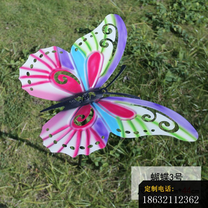 不锈钢彩色蝴蝶插件雕塑 (4)_800*800