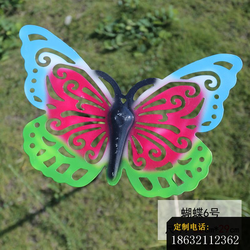 不锈钢彩色蝴蝶插件雕塑 (6)_800*800