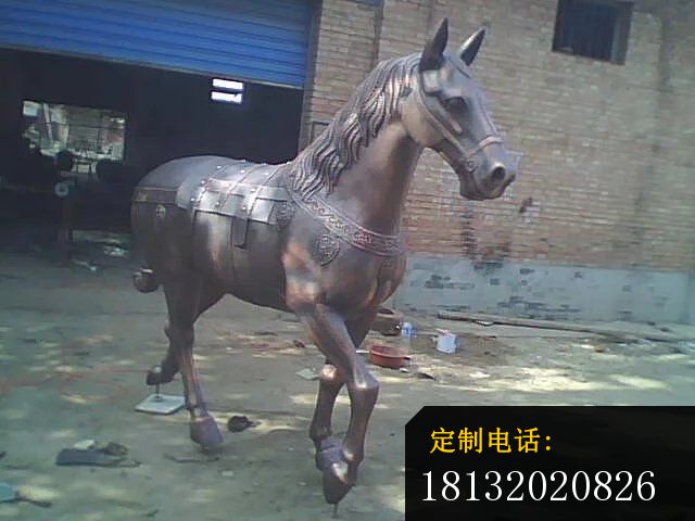 铜马动物雕塑公园铜雕马_640*480