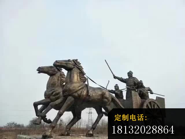 赶马车人物铜雕_640*480