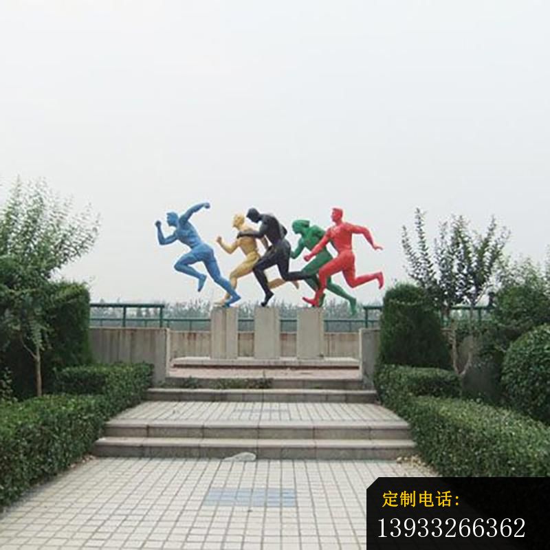 广场不锈钢跑步人物运动雕塑_800*800