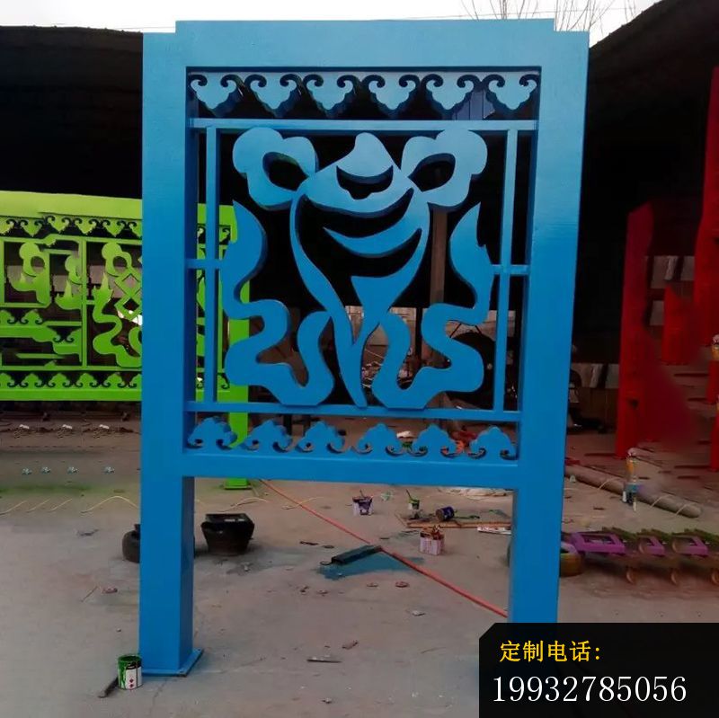 不锈钢剪纸雕塑，广场不锈钢雕塑 (5)_800*799