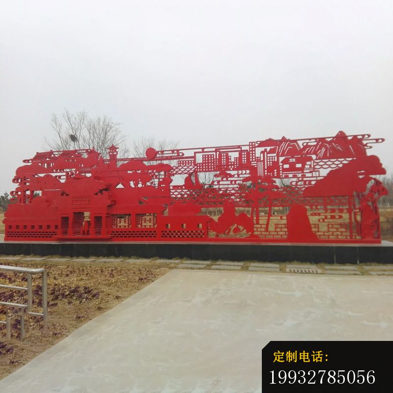 不锈钢剪纸画雕塑，公园不锈钢雕塑 (1)_800*800