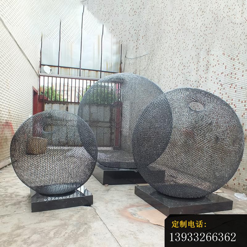 公园不锈钢球形景观雕塑_800*800