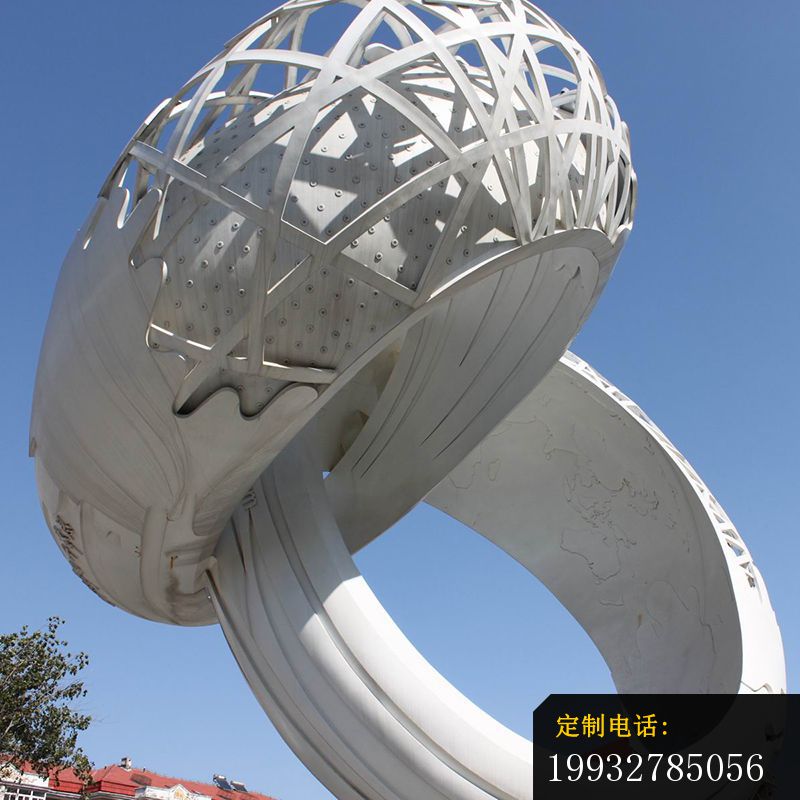 不锈钢戒指雕塑，广场戒指不锈钢雕塑_800*800