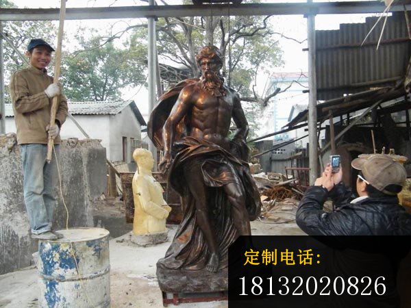 西方男人铜雕广场人物雕塑_600*450