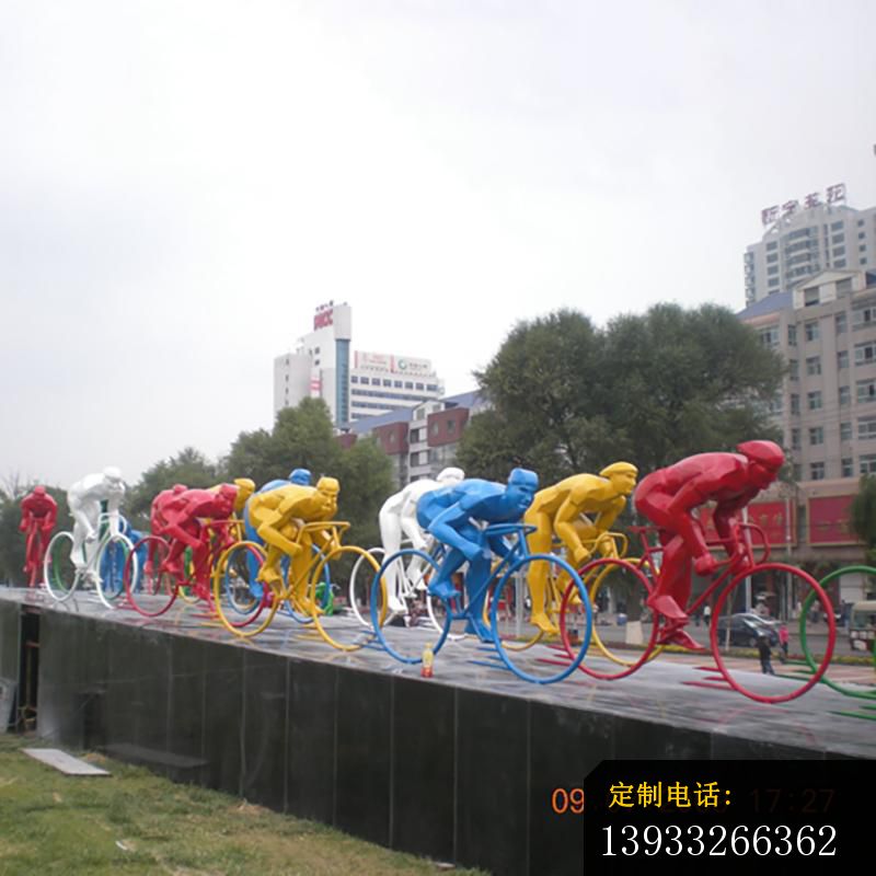 公园不锈钢赛车运动景观摆件雕塑_800*800