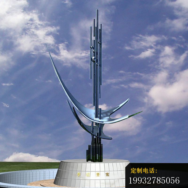 不锈钢剑圣  公园景观雕塑_800*800