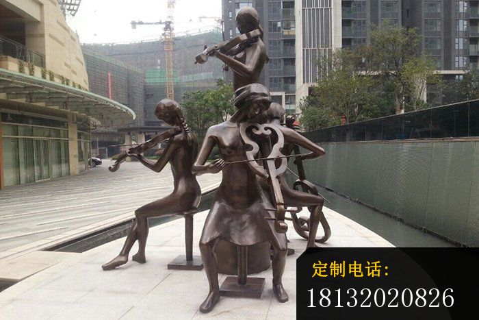 演奏铜雕广场景观雕塑 (1)_700*467