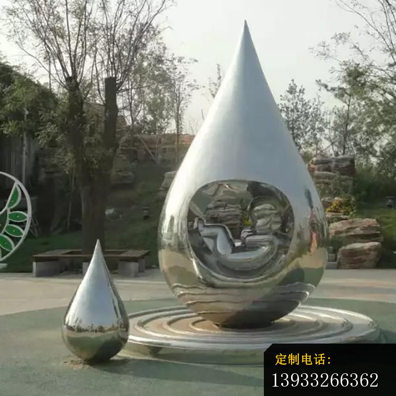 不锈钢水滴摆件雕塑_800*800