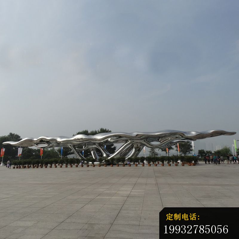 梦舟雕塑，不锈钢广场雕塑 (1)_800*800