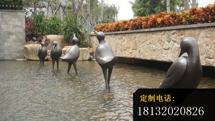 鸳鸯铜雕铸铜动物雕塑_700*394