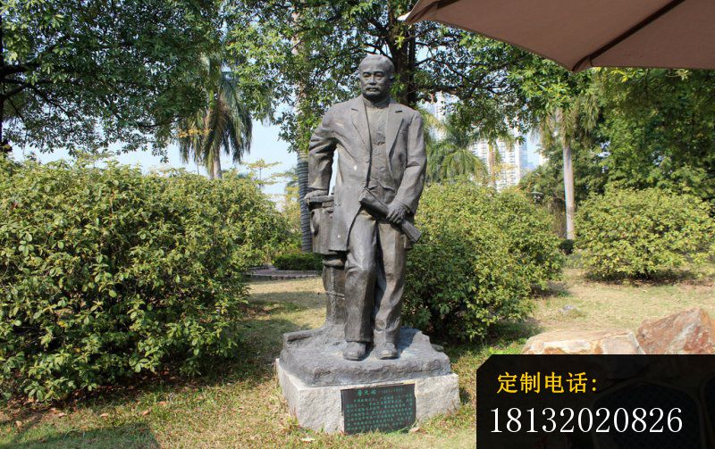 詹天佑铜雕校园名人雕塑_800*503