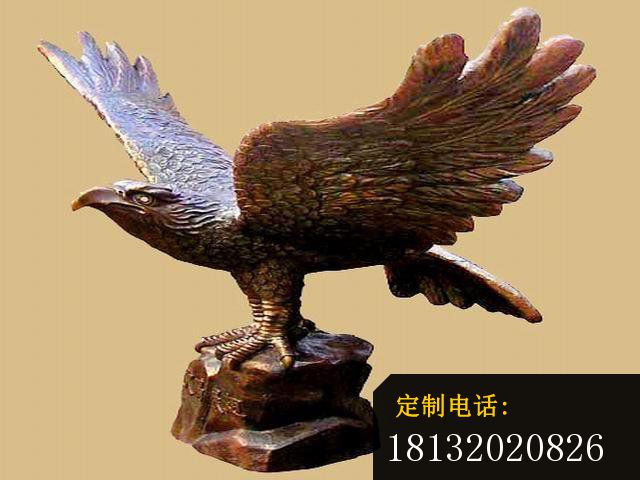 展翅翱翔老鹰雕塑铜雕老鹰_640*480
