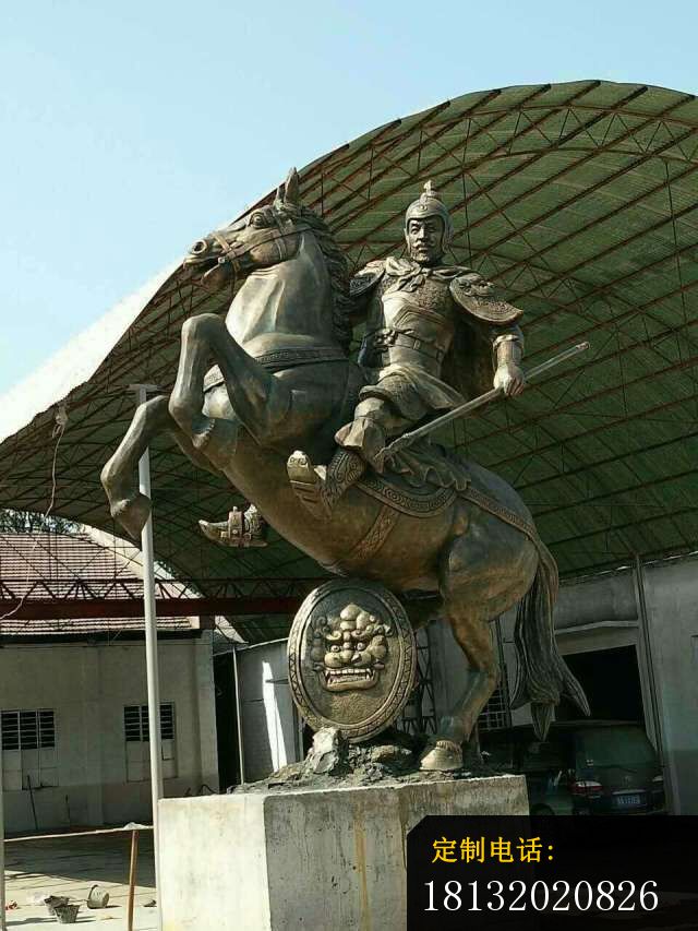 赵云赵子龙雕塑广场人物铜雕 (1)_640*853