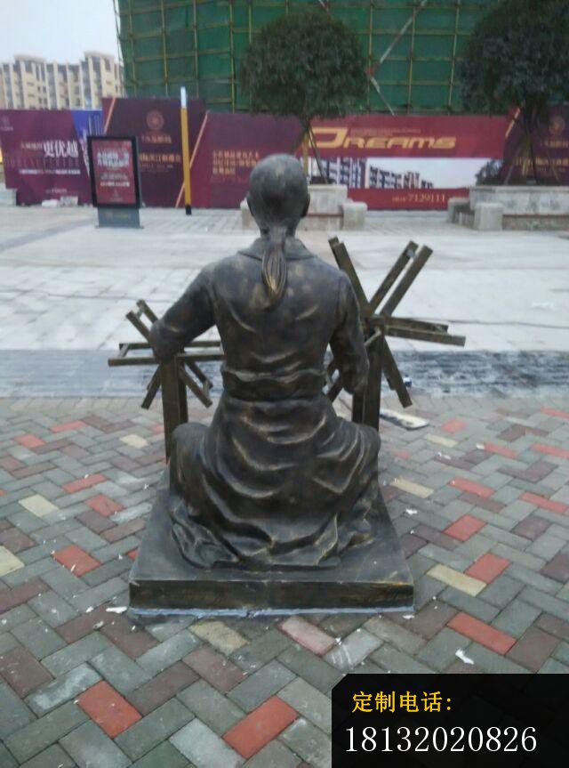 织布铜雕广场景观铜雕 (8)_640*863