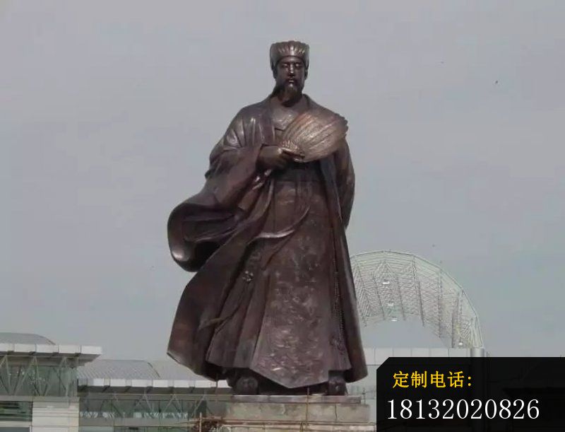 诸葛亮铜雕广场古代名人雕塑_800*611