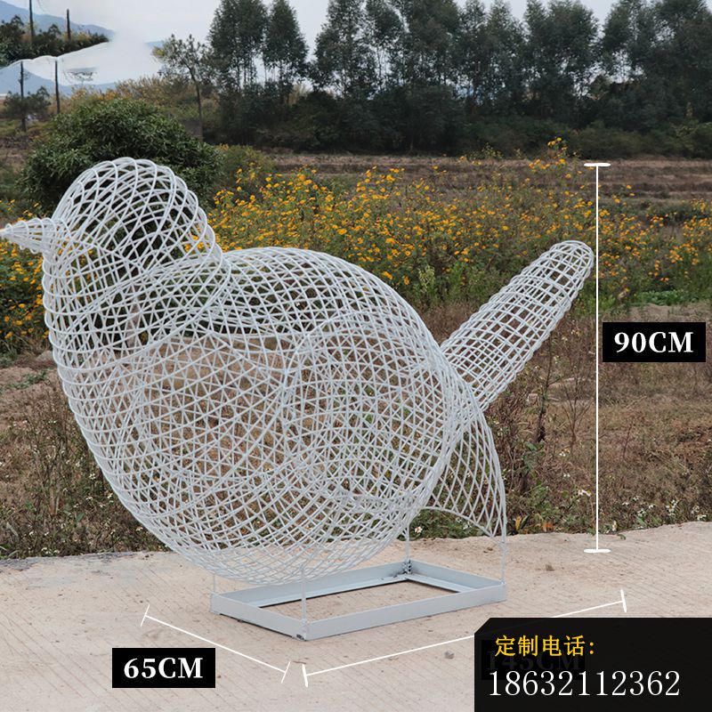 不锈钢镂空小鸟雕塑 (3)_800*800