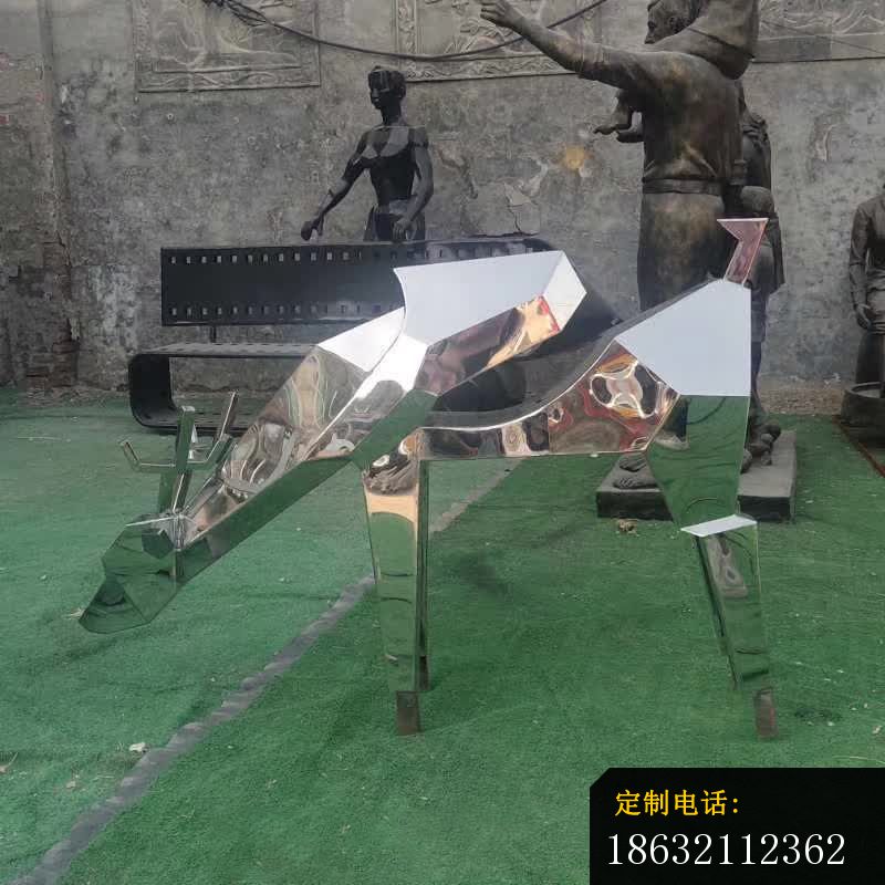 抽象玻璃钢几何鹿雕塑 (2)_800*800