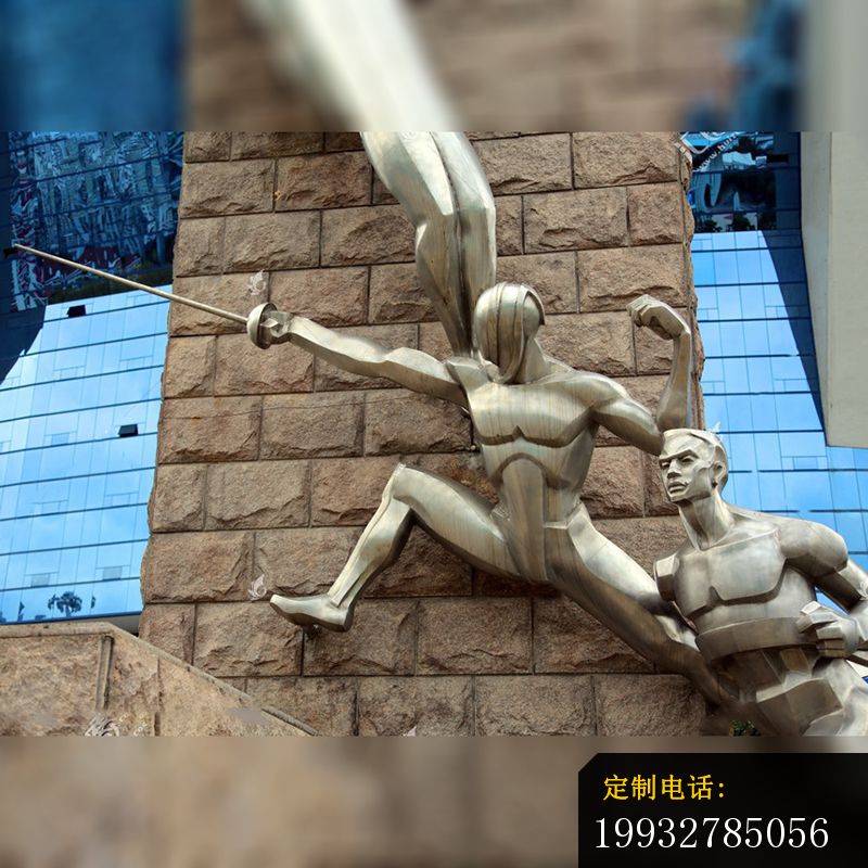 不锈钢击剑雕塑 (1)_800*800
