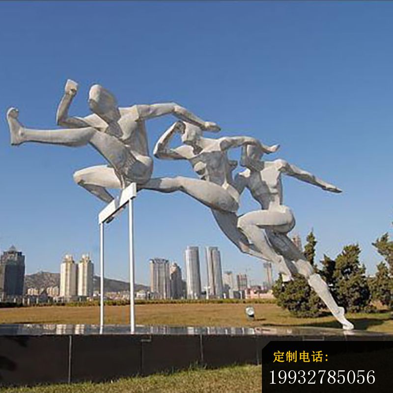 不锈钢跨栏雕塑，不锈钢运动雕塑_800*800