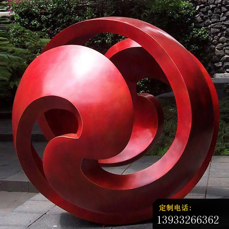 广场不锈钢圆球抽象雕塑_800*800