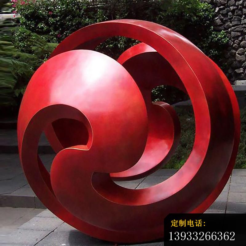 不锈钢圆球抽象摆件雕塑_800*800