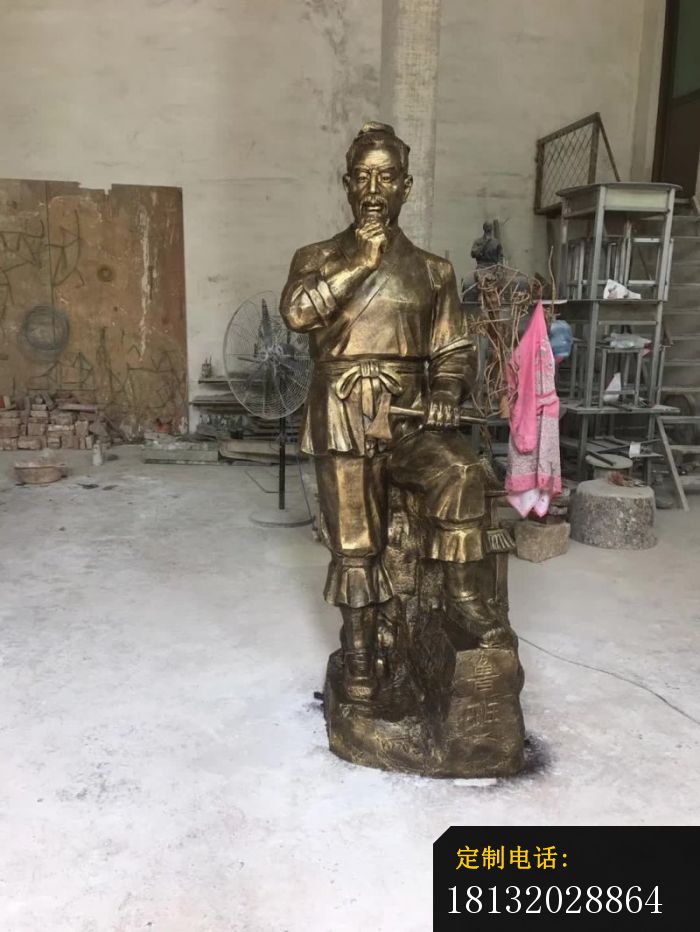 鲁班古代人物雕塑_700*932