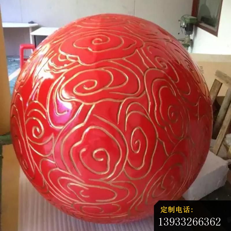 广场彩色不锈钢圆球景观雕塑_800*800